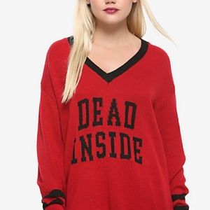 Hot Topic Dead Inside Sweater